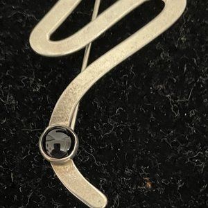 Signed Barbara Sucherman sterling silver pin